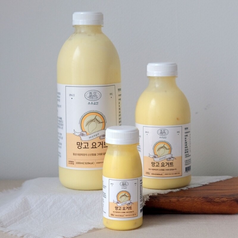 우유곳간,우유곳간 망고 요거트 150ml 횡성 대광목장