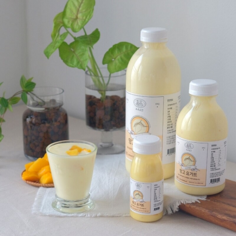 우유곳간,우유곳간 망고 요거트 150ml 횡성 대광목장