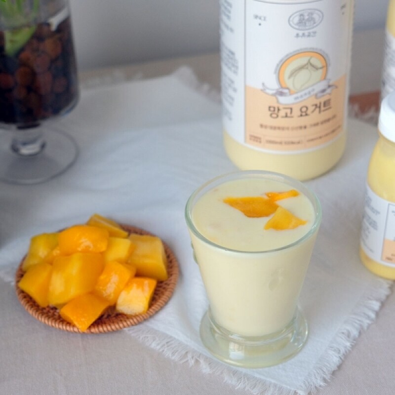 우유곳간,우유곳간 망고 요거트 1000ml 횡성 대광목장