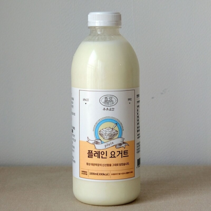 우유곳간,우유곳간 플레인 요거트 1000ml 횡성 대광목장