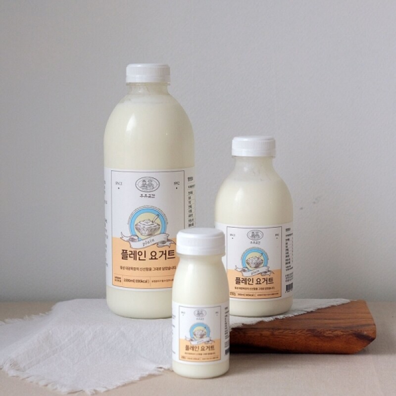 우유곳간,우유곳간 플레인 요거트 1000ml 횡성 대광목장