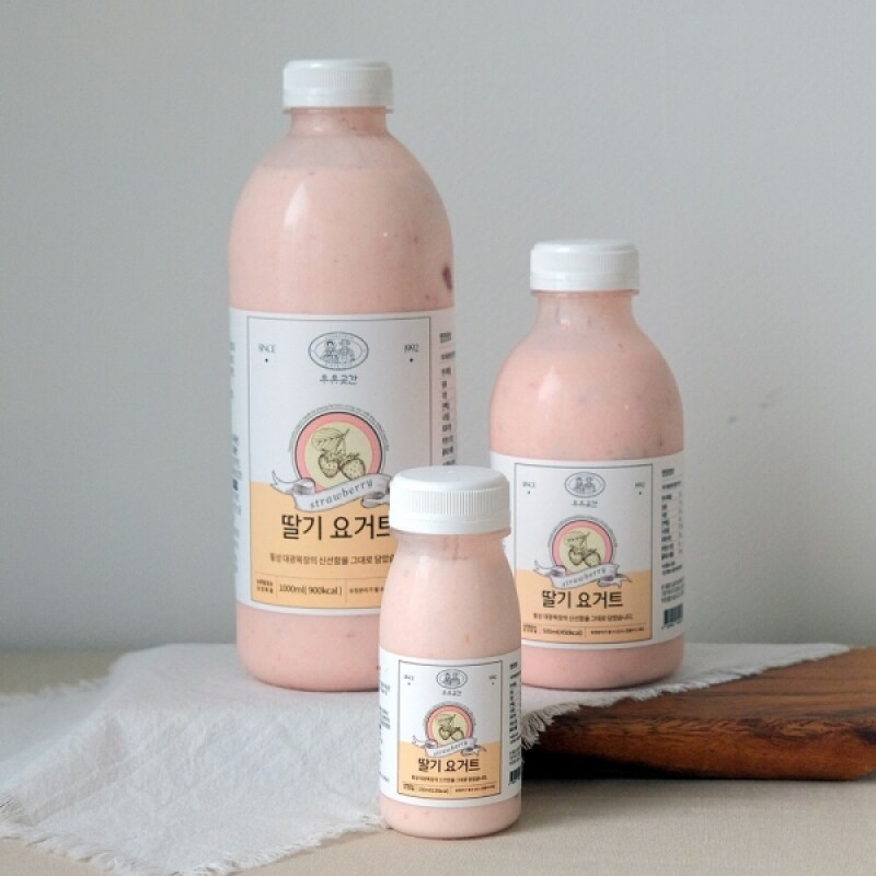 우유곳간,우유곳간 딸기 요거트 500ml 횡성 대광목장