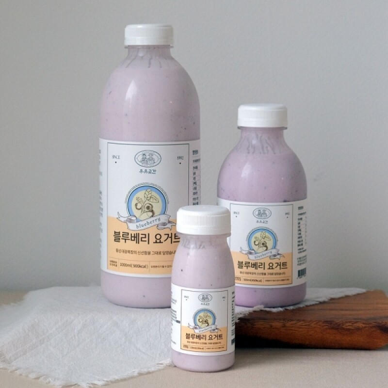 우유곳간,우유곳간 블루베리 요거트 1000ml 횡성 대광목장