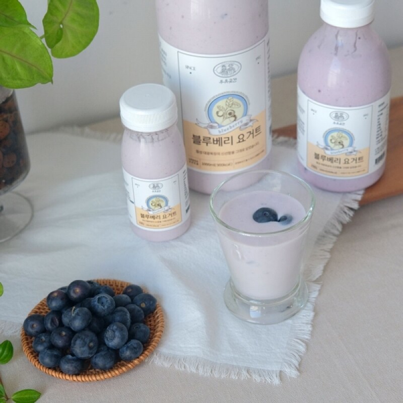 우유곳간,우유곳간 블루베리 요거트 1000ml 횡성 대광목장